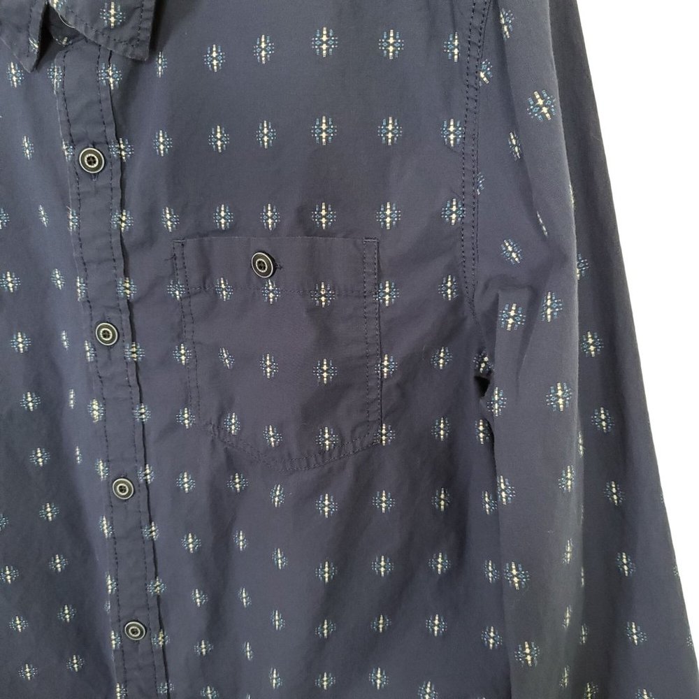 FatFace UK Size L Shirt 100% Cotton Embroidered Button Front Long Sleeve Pocket - Picture 6 of 12